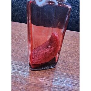 Bloody Tongue In Glass Jar Fake Halloween Prop Realistic Life Sized